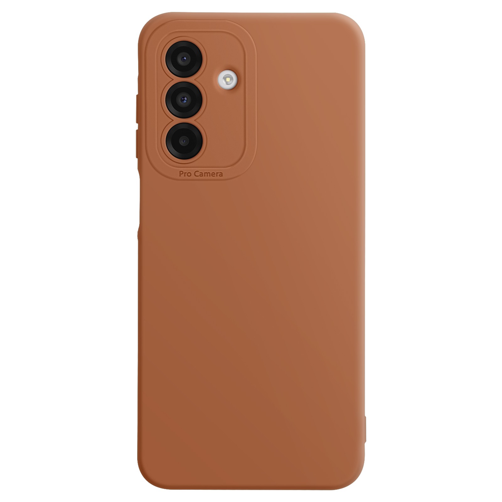 Protection bloc caméra silicone A26 anti-rayures au revêtement lisse marron