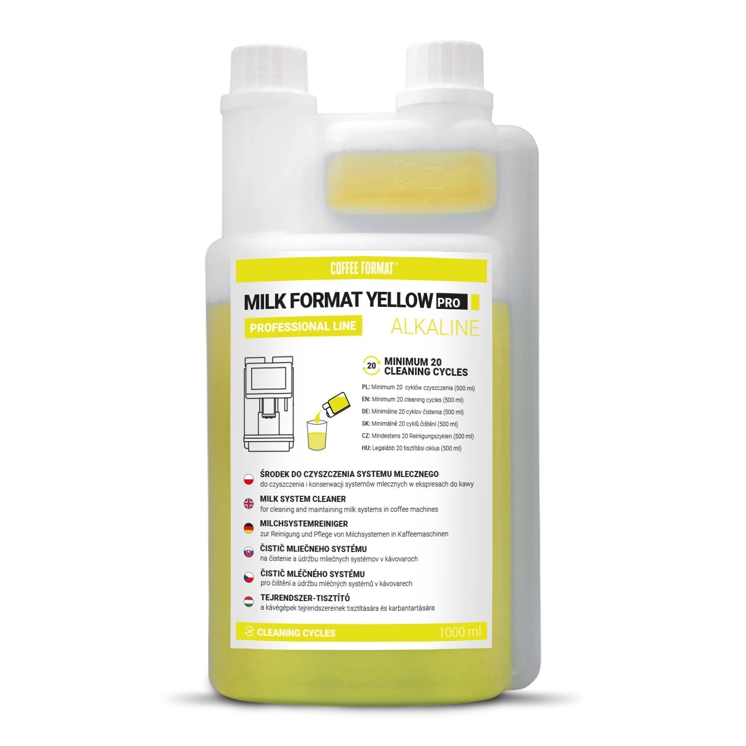 Nettoyant système de mousse de lait liquide à action dégraissante rapide