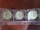 1966, 68, 69 -  3 coins   Kennedy Half Dollar 40% Silver (US Coin)