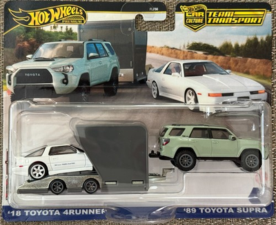 #ad Hot Wheels Team Transport ‘18 Toyota 4Runner amp; ‘89 Toyota Supra Free shipping $41.88