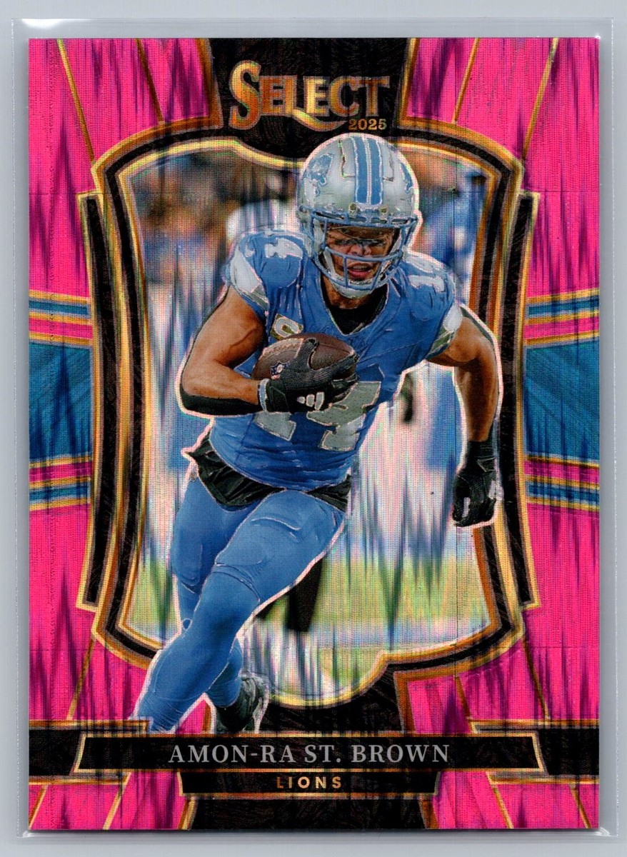 Amon-Ra St. Brown 2025 Panini Select Pink Prizm Shock #170 | eBay