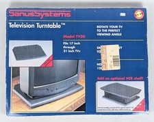 *NUEVO* Tocadiscos de televisión vintage Sanus Systems TV20 soporte giratorio para televisores de 21”