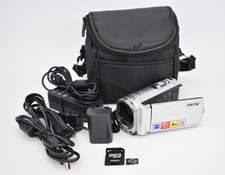 Sony Handycam DCR-SX44 Digital Video Camera Camcorder 60x Zoom Bundle - Tested