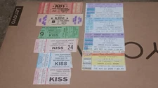 Kiss Ticket Stubs Lot of 36 different tickets Midwest region KISS Tickets