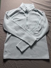 Eddie Bauer 1/4 Zip Fleece Pullover Jacket Womens M Blue Casual Outdoor Camping
