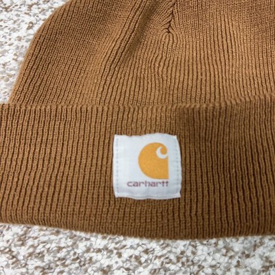 Carhartt Tan Embroidered Cuffed Beanie Brown Carhartt Beanie Embroidered - Etsy main image 3