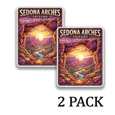 Sedona Arches Arizona Scenic Vinyl Decal Travel Sticker 2 Pack 44196