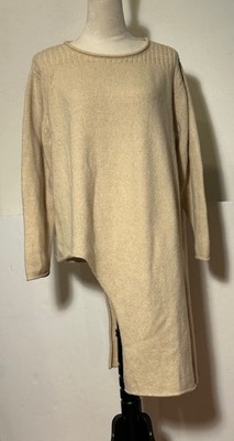 SUMPTUOUSLY SOFT 100% Wool Cream Sweater CAZ KNITS/Jane Mohr/Dress To Kill M/L