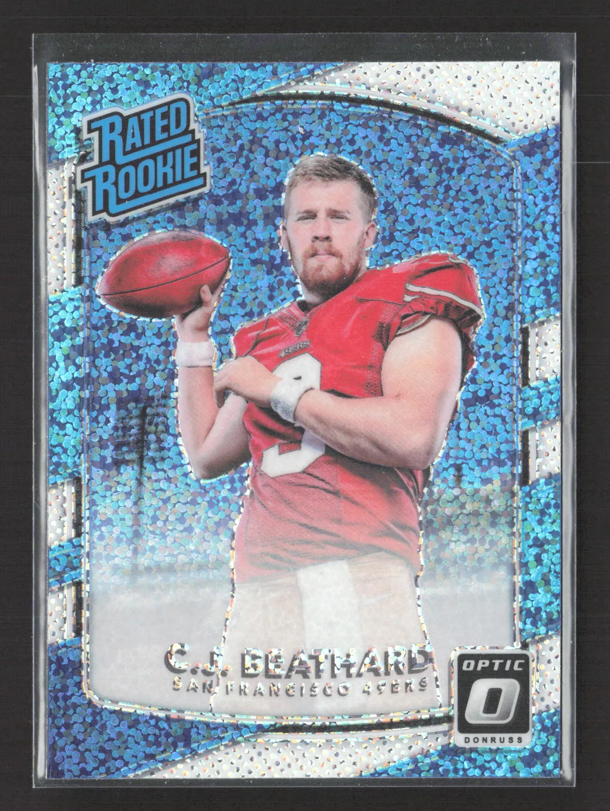CJ Beathard Panini Donruss Optic #170 White Sparkle