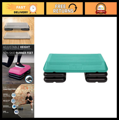 Adjustable Exercise Step Platform for Home Workouts - Circuit Size Fitness Stepp