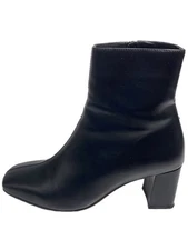 Maison Special Short Boots 37 Blk Leather Inm14