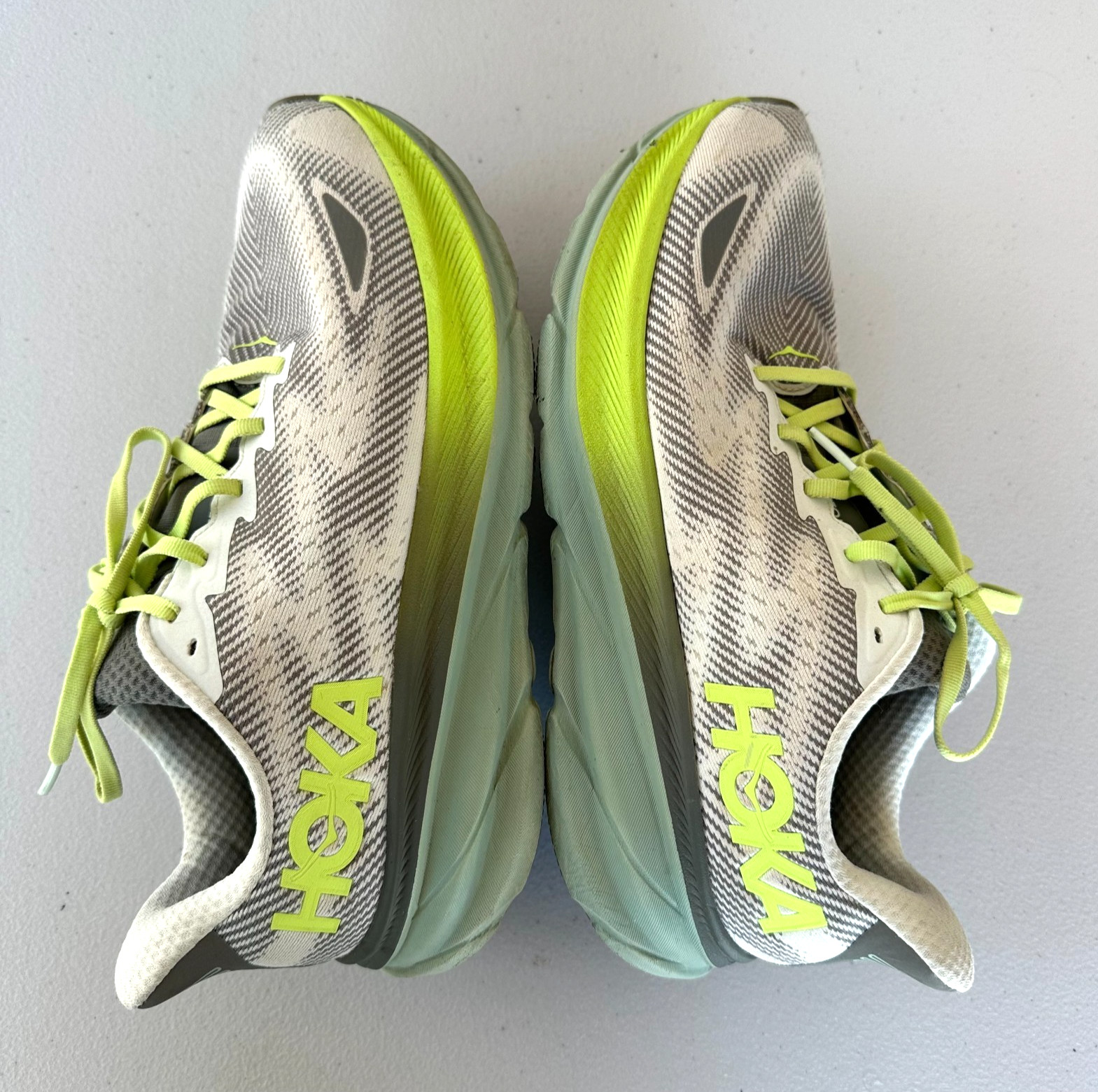 Hoka One One Clifton 9 Men's Running Shoes Size 11D Green Gray GTX 1141470F STLV thumbnail 8