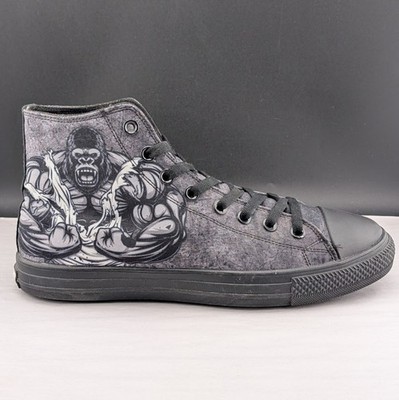 RAAD Shop Angry Gorilla Canvas Hi Tops US Size M9 / W10.5W Unisex RARE