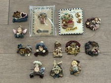 Boyds Bears Bearwear Folkwear Collection Resin Pins Brooches Vintage EUC Lot