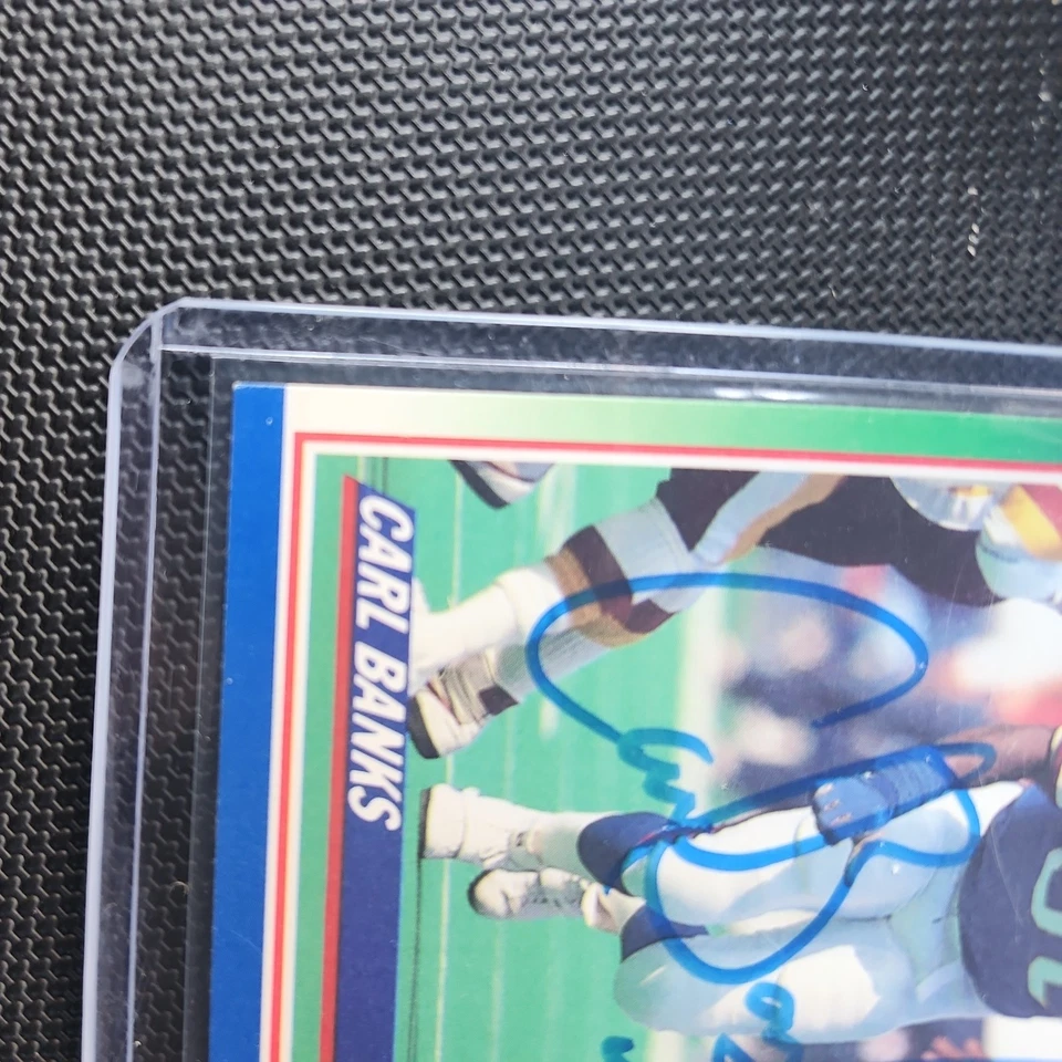 1990 Score # 91 Carl Banks Autograph Signed Auto Card (M2) New York Giants - Image 2 of 4