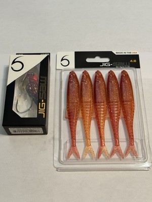 6th Sense Jig-Saw 1/2oz Bladed Jig/Jigsaw Minnow 4.8  Trailers 5pc See Descript