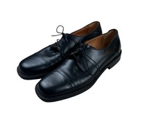 Salvatore Ferragamo Studio Cap Toe Oxford Black Leather Dress Shoes Mens 9.5D