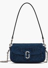 Marc Jacobs The Clover Crystal Embellished Denim Shoulder Bag Dark Wash Crystal