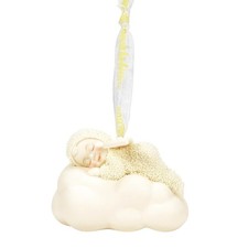 Snowbabies Angel on a Cloud Sleeping Peacefully Glowing Hanging Ornament, 2.24 I