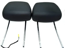 💎 2008-2014 MERCEDES W204 C300 BLACK FRONT LEFT AND RIGHT LEATHER HEADREST OEM