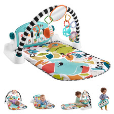 Fisher-Price Glow Grow Piano Gym Baby Activity Play Mat Blue