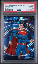 2025 KAKAWOW AURA DC SUPERMAN BLUE 95 2 PSA 10