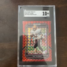 2023 Panini Prizm Draft Picks Pat Tillman #100 Red Finite Prizm /125 SGC 10