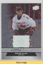 2023 Upper Deck Team Canada Juniors Patterned Foilboard Nolan Allan #76 READ f6d