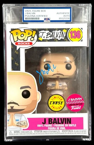 J Balvin Signed Autographed Funko Pop #136 Chase PSA/DNA Authenticated