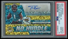 2021 Panini Mosaic Travis Etienne Jr. Autographs No Huddle Gold PSA 10 #/10