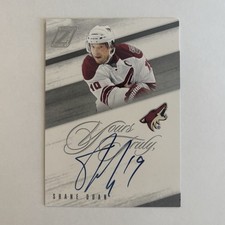 2010-11 Panini Zenith Yours Truly Shane Doan Autograph SD Arizona Coyotes