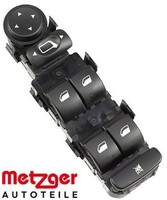 Metzger 0916935 Schalter FüR Fensterheber Schalter Fensterheber FüR Citroen