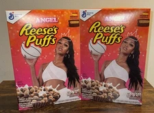 Angel Reese WNBA Reeses Puffs~Cereal~LIMITED~11.5oz~CHICAGO SKY~Sealed~2 Box~New