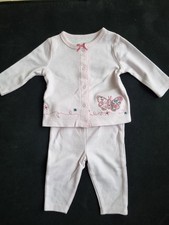 Sterling Baby Pink Floral 7 Pce  Clothing Gift Set  0/3 Mths