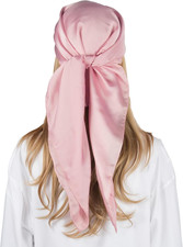 RIIQIICHY 35 Inch Head Scarf for Women Hair Scarf Like Silk Scarf Square Scarf B