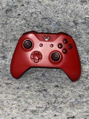 Microsoft Xbox One Wireless Controller Model 1708 Red Damaged Shell Tested