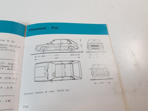 Libretto uso e manutenzione Lancia Delta originale non copia edione blu del 1982 - Foto 17 di 24