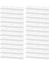 Jetec 24 Pcs Clear Acrylic Shelves, Acrylic Bookshelves for Wall 15 x 1.7 x 2...