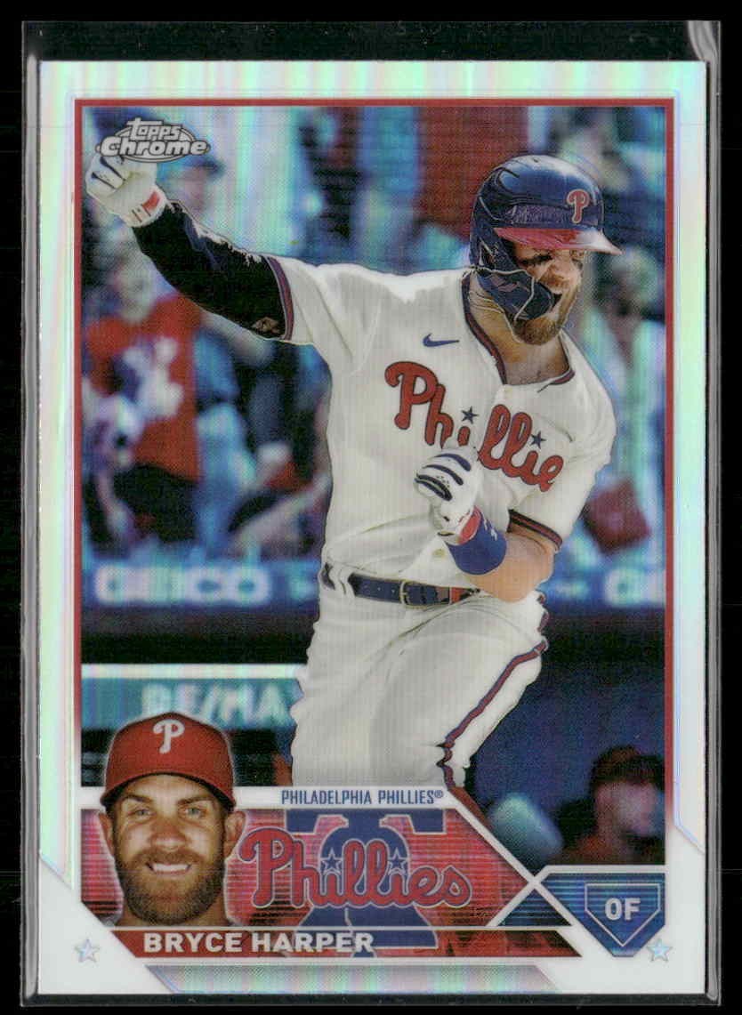 2023 Topps Chrome BRYCE HARPER #3 Refractor Philadelphia Phillies