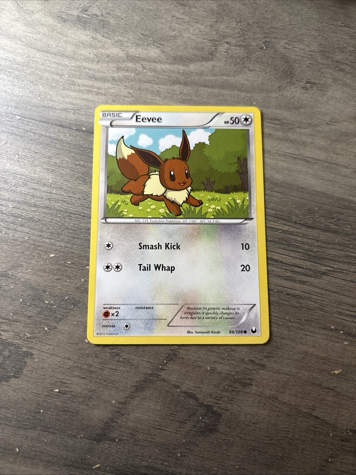 Eevee 84/108 Common Dark Explorers Pokemon Near Mint