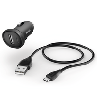 "Hama Kfz-Ladeset \"Picco\" Micro-Usb Lade-Kabel 1,4M ZigarettenanzüNder-Adapter"