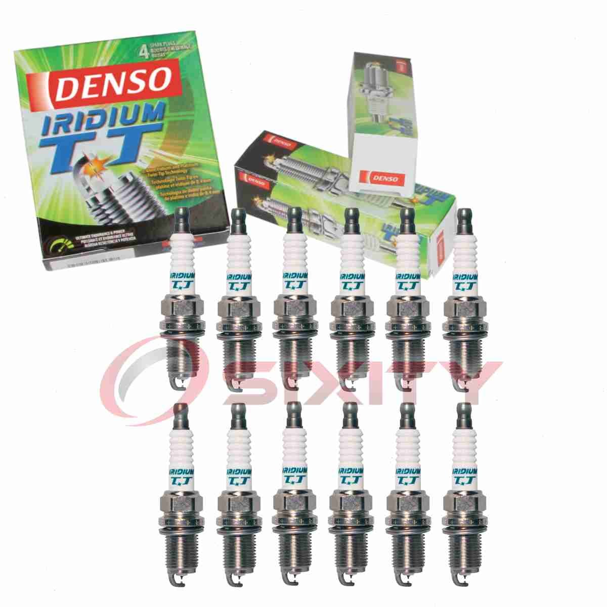 12 pc Denso Iridium TT Spark Plugs for 2001-2004 Mercedes-Benz SLK320 3.2L dy