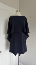 NWT 298 BCBG MAXAZRIA DARK MIDNIGHT BLUE OPEN BACK SHORT DRESS SIZE 2