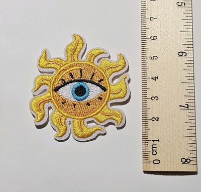 SUN ALL SEEING EYE OF TRUTH P172 ILLUMINATION ILLUMINATING PATCH EMBROIDERY 