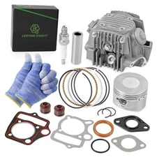 52.4mm Cylinder Head kit with Piston and Gasket Replacement for 4 CD110-2