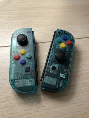 Clear Green Nintendo Switch OEM Custom Joy-Con's Controllers