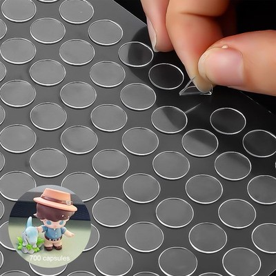 700 Pcs Museum Glue Sticky Dots,Museum Putty Clear Removable Transparent 