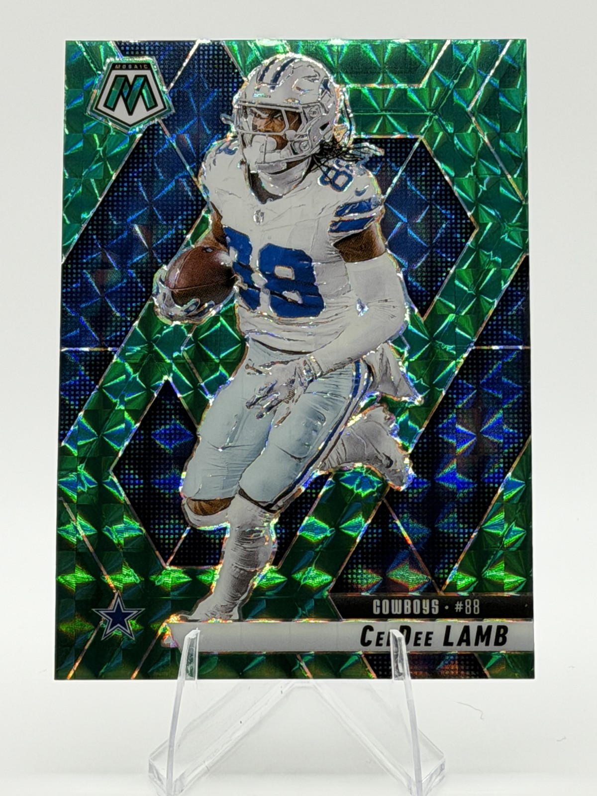 CeeDee Lamb 2025 Panini Mosaic #209 Mosaic Green Cowboys