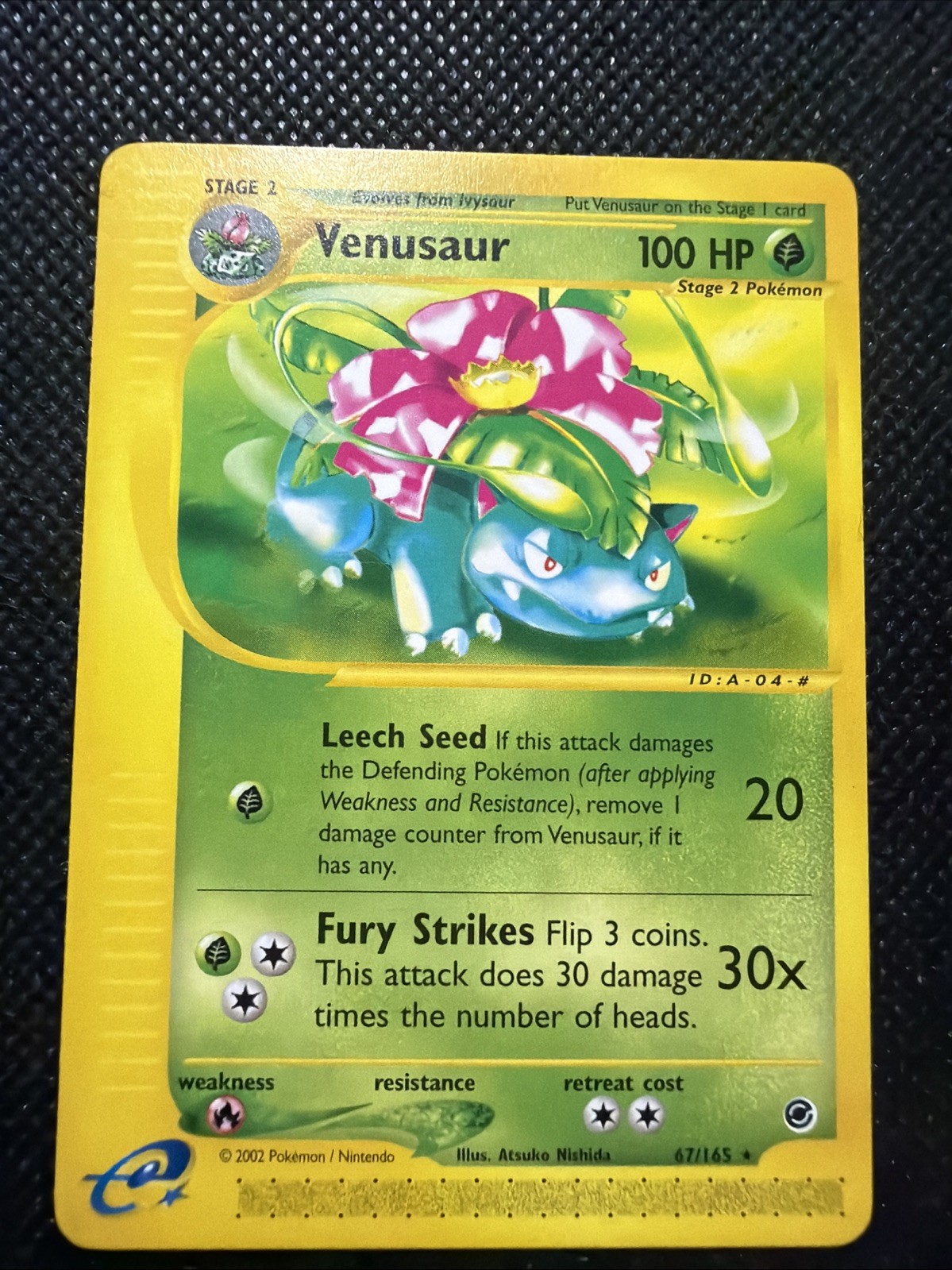 Venusaur - 67/165 - Pokemon Expedition Non-Holo Rare Card LP