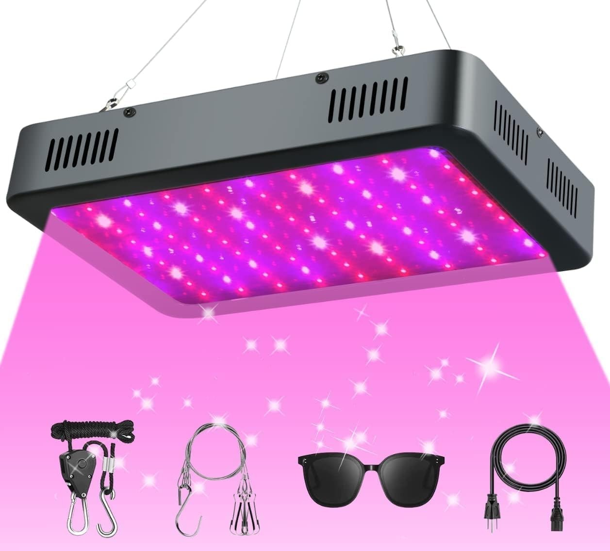 , Full Spectrum Plant Light With Daisy Chain, Grow Lights Fo